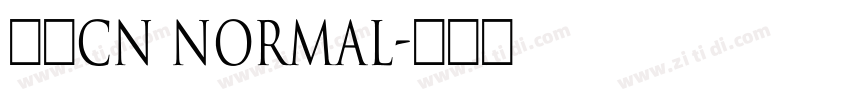 思源CN Normal字体转换